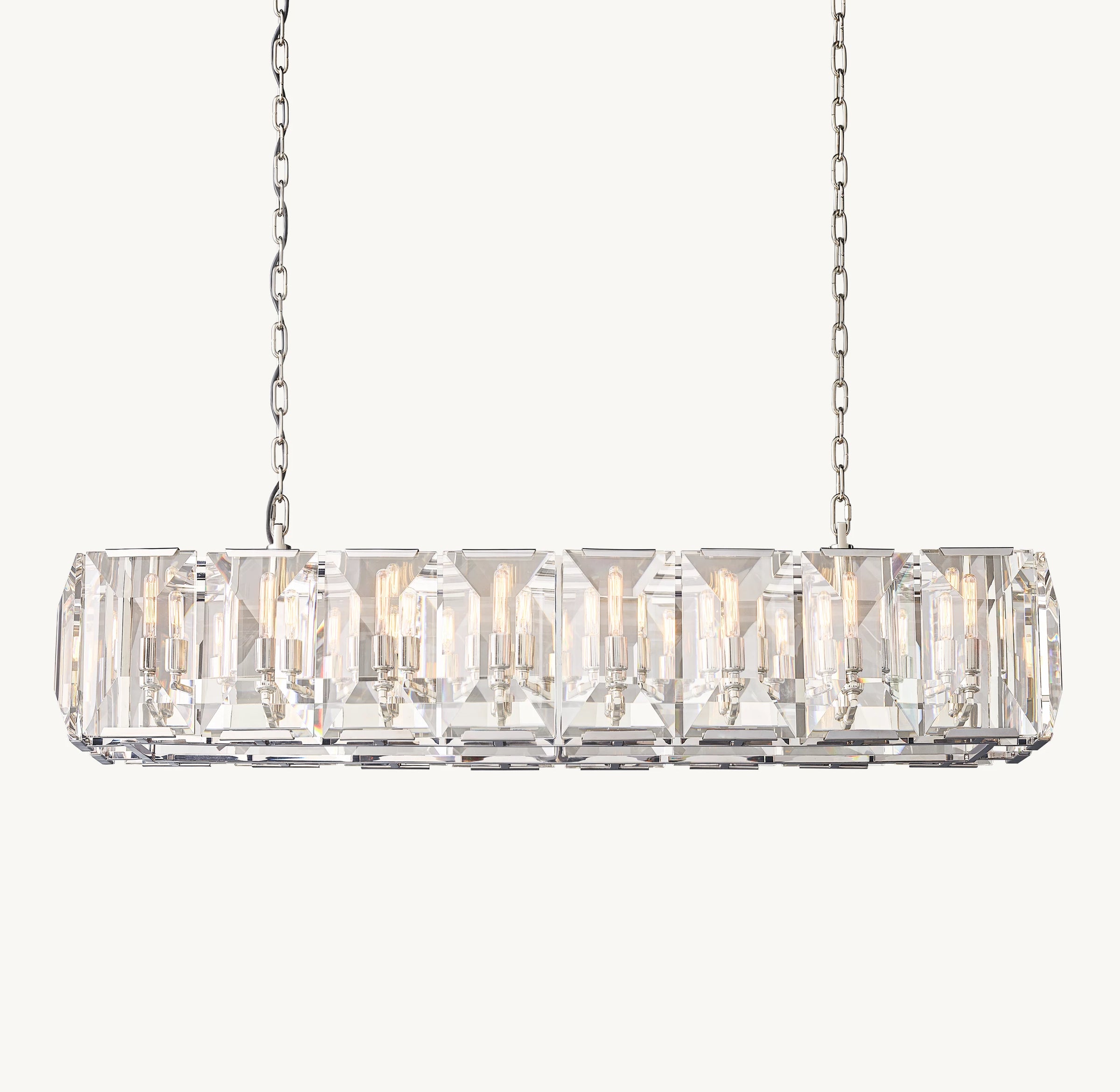 WOMO Crystal Rectangular Chandelier – Harlow