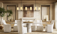 WOMO Shaded Hammered Metal Linear Chandelier – Wright