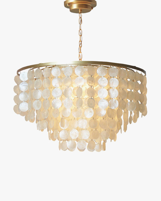 WOMO Capiz Round Chandelier-WM2474