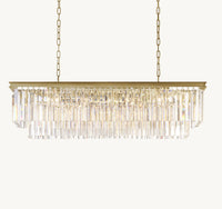 WOMO Crystal Prism Rectangular Chandelier - Odeon