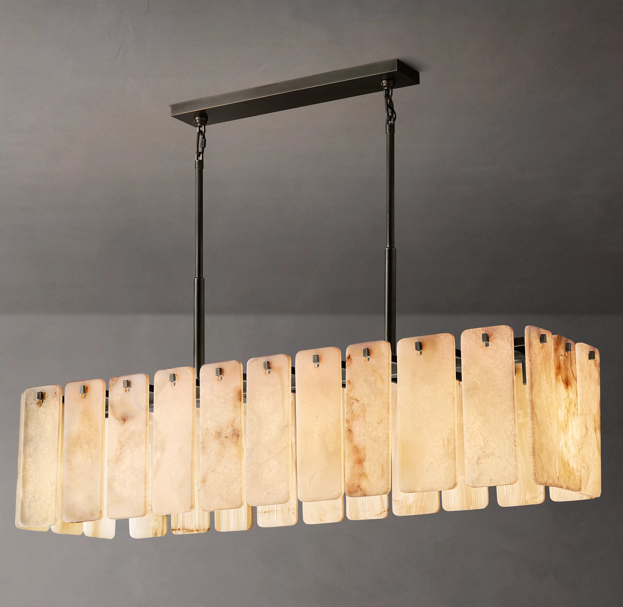 WOMO Alabaster Rectangular Chandelier - Calamette
