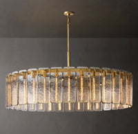 WOMO Textured Glass Round Chandelier - Calamette