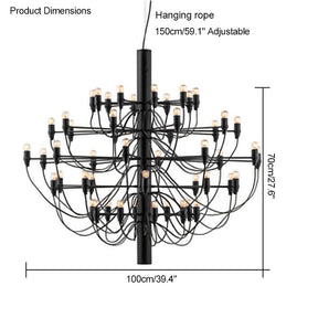 WOMO Tiered Modern Candle Chandelier-WM2203