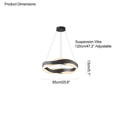 WOMO Wave Circular LED Chandelier-WM2195