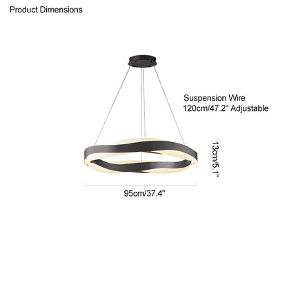 WOMO Wave Circular LED Chandelier-WM2195