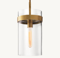 WOMO Cylindrical Glass Pendant Light - Ravelle