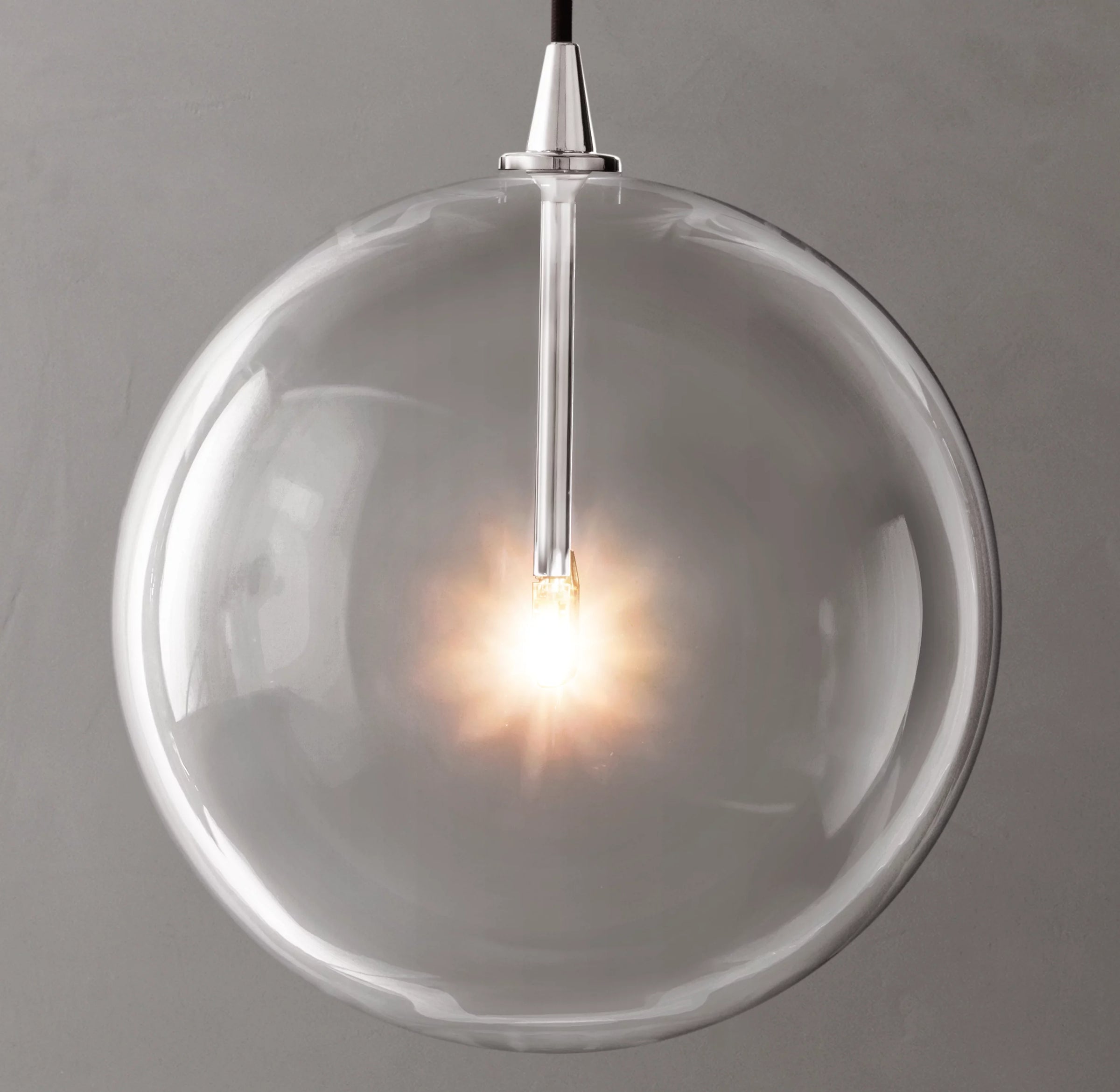 WOMO 6 Inch Blown Glass Globe Pendant Light - Mobile