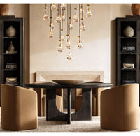 WOMO Raindrop Glass Round Chandelier – Ava