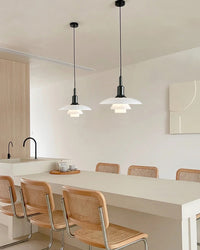 WOMO Danish Designer Milk Glass Pendant Lamp-WM2116
