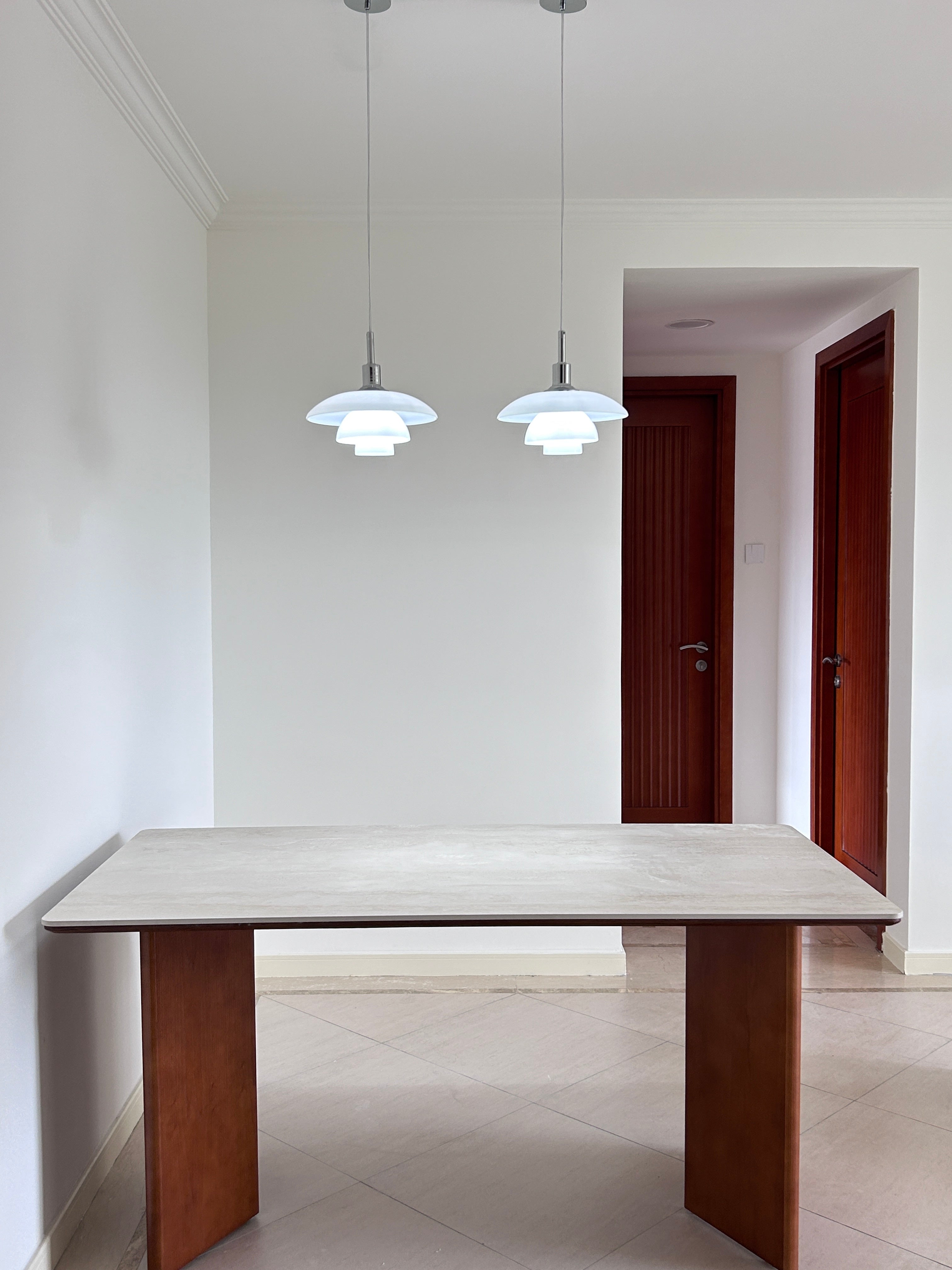 WOMO Danish Designer Milk Glass Pendant Lamp-WM2116
