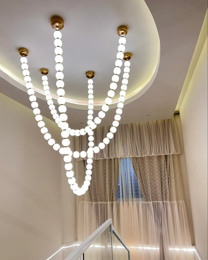 WOMO X-Pearl Necklace Chandelier-WM2799