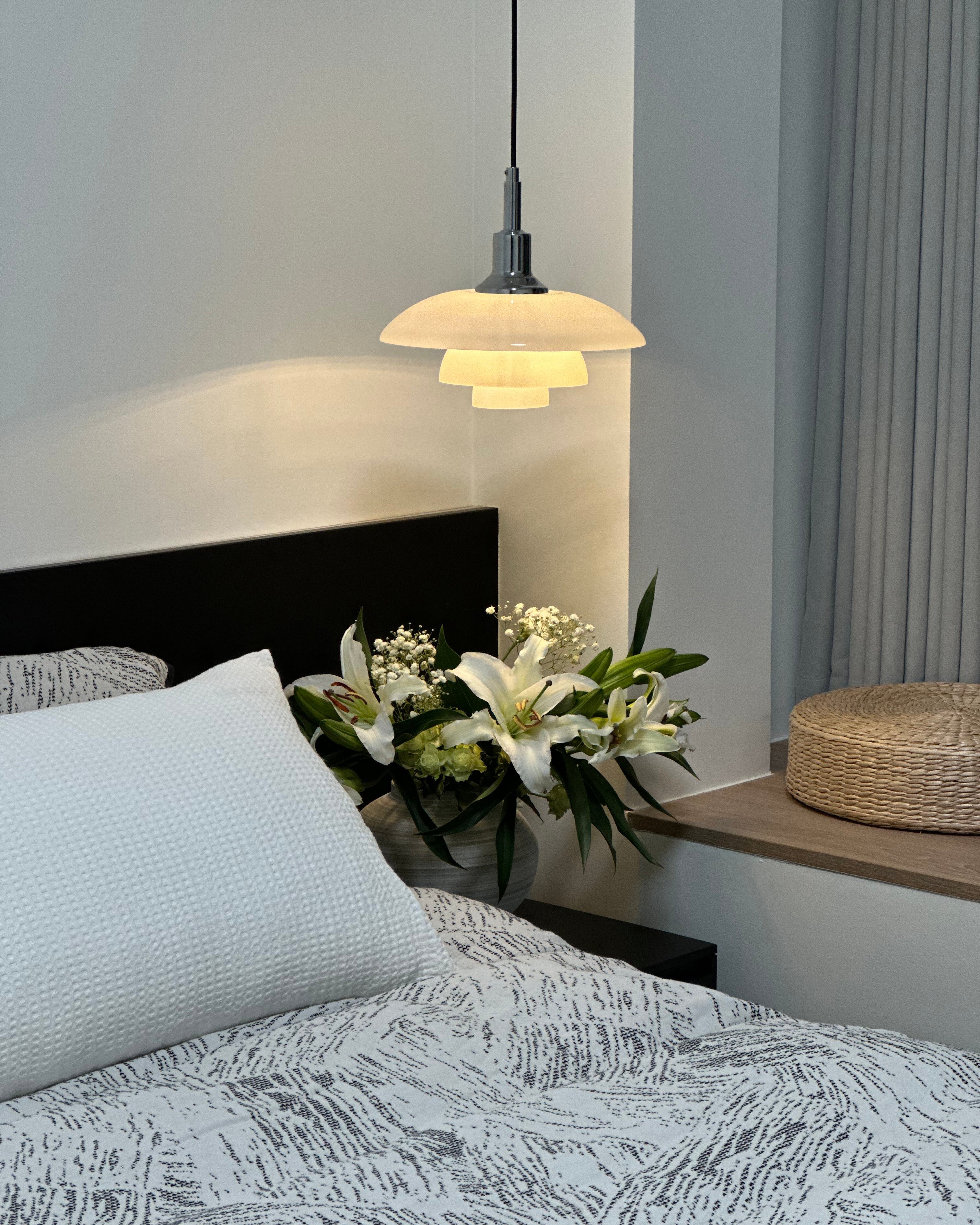 WOMO Danish Designer Milk Glass Pendant Lamp-WM2116