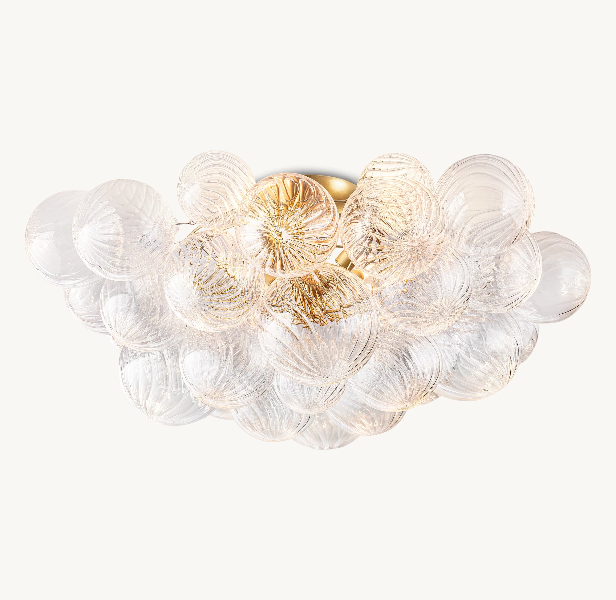 WOMO Glass bubble Flush Mount Ceiling Light- Talia