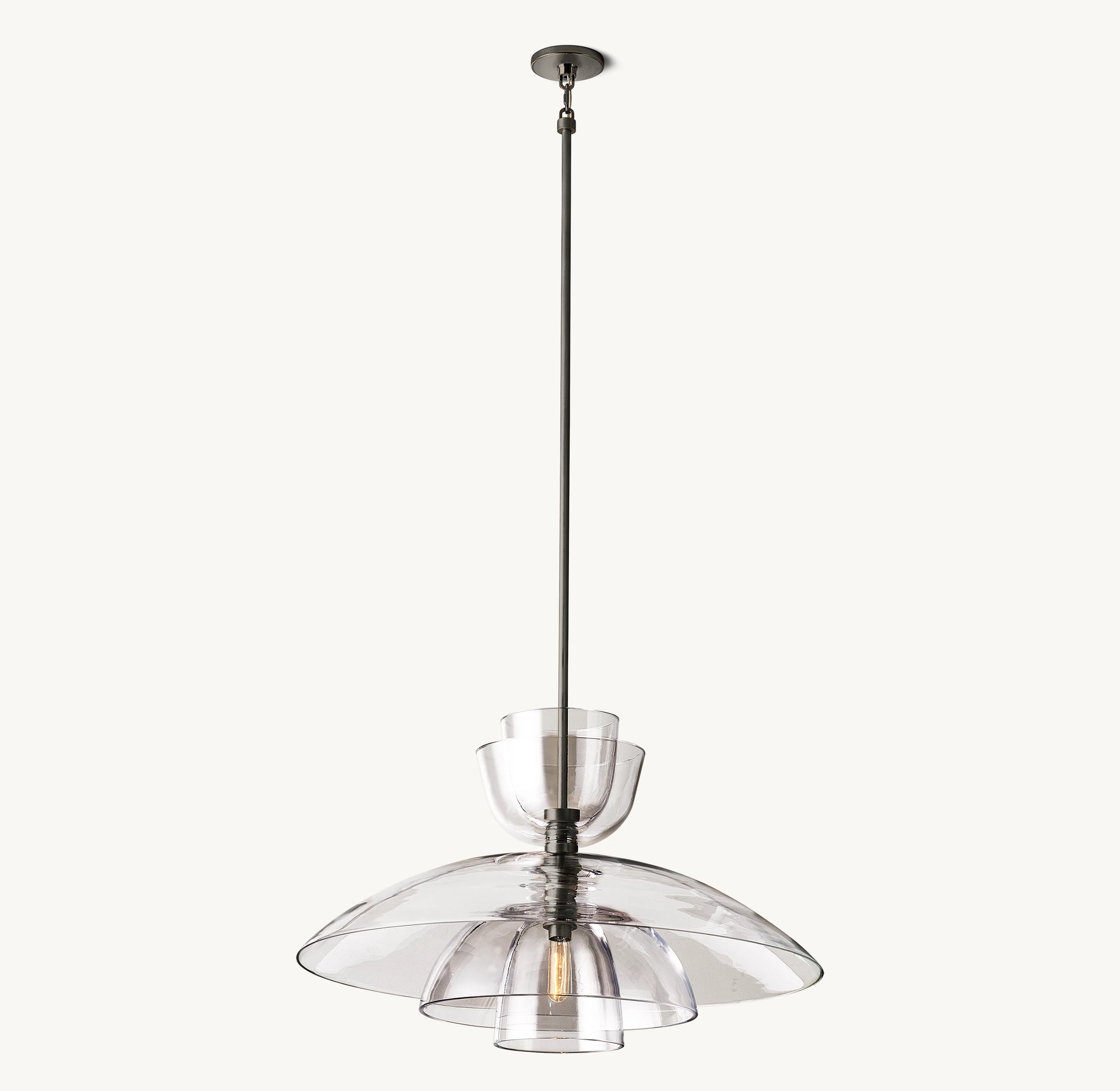 WOMO Clear Glass Cloche Pendant Light - Blom