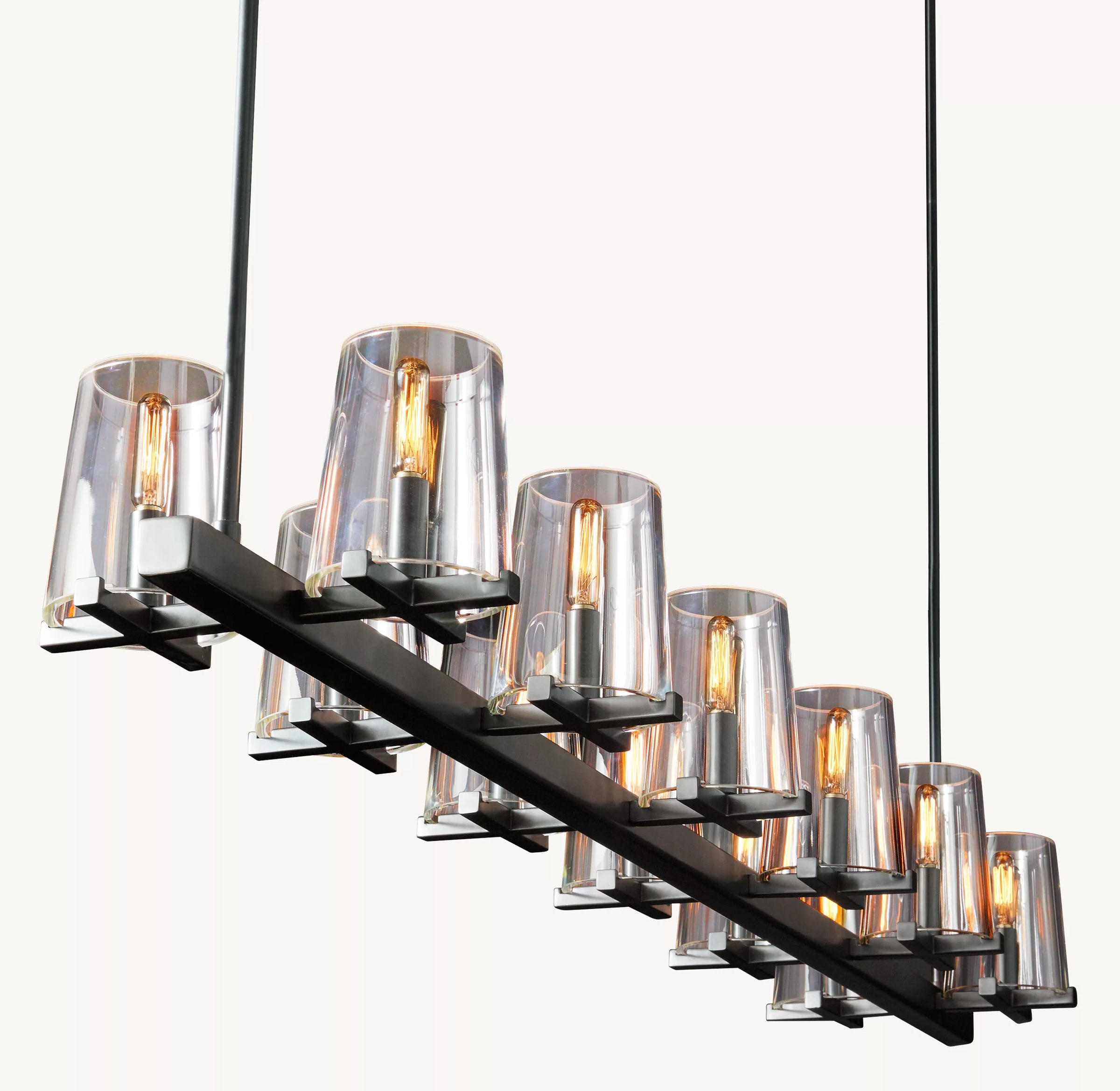 WOMO Hurricane Candle Linear Chandelier - Pauillac