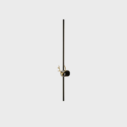 WOMO Long Bar Wall Sconce with Antler -WM6019