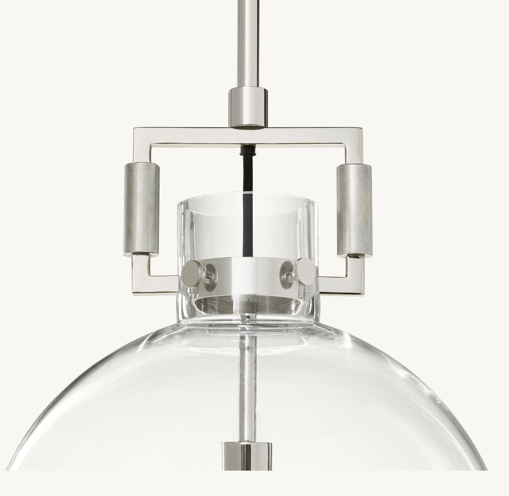 WOMO Clear Glass Globe Pendant Light - Machinist