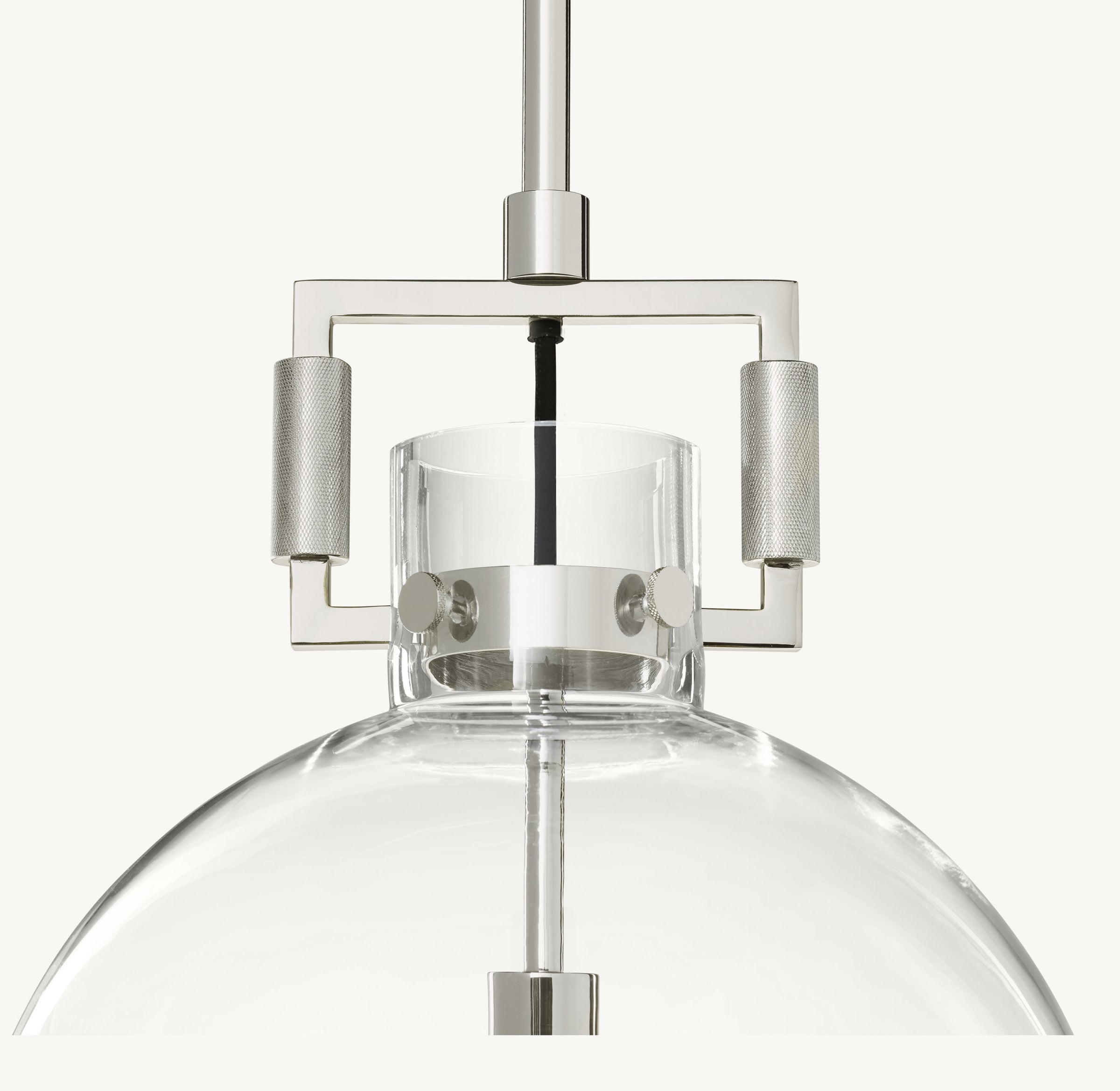 WOMO Clear Glass Globe Pendant Light - Machinist