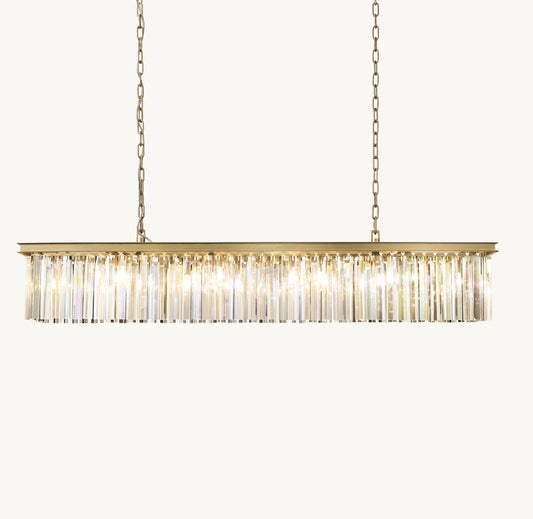 WOMO Crystal Prism Rectangular Chandelier - Rhys