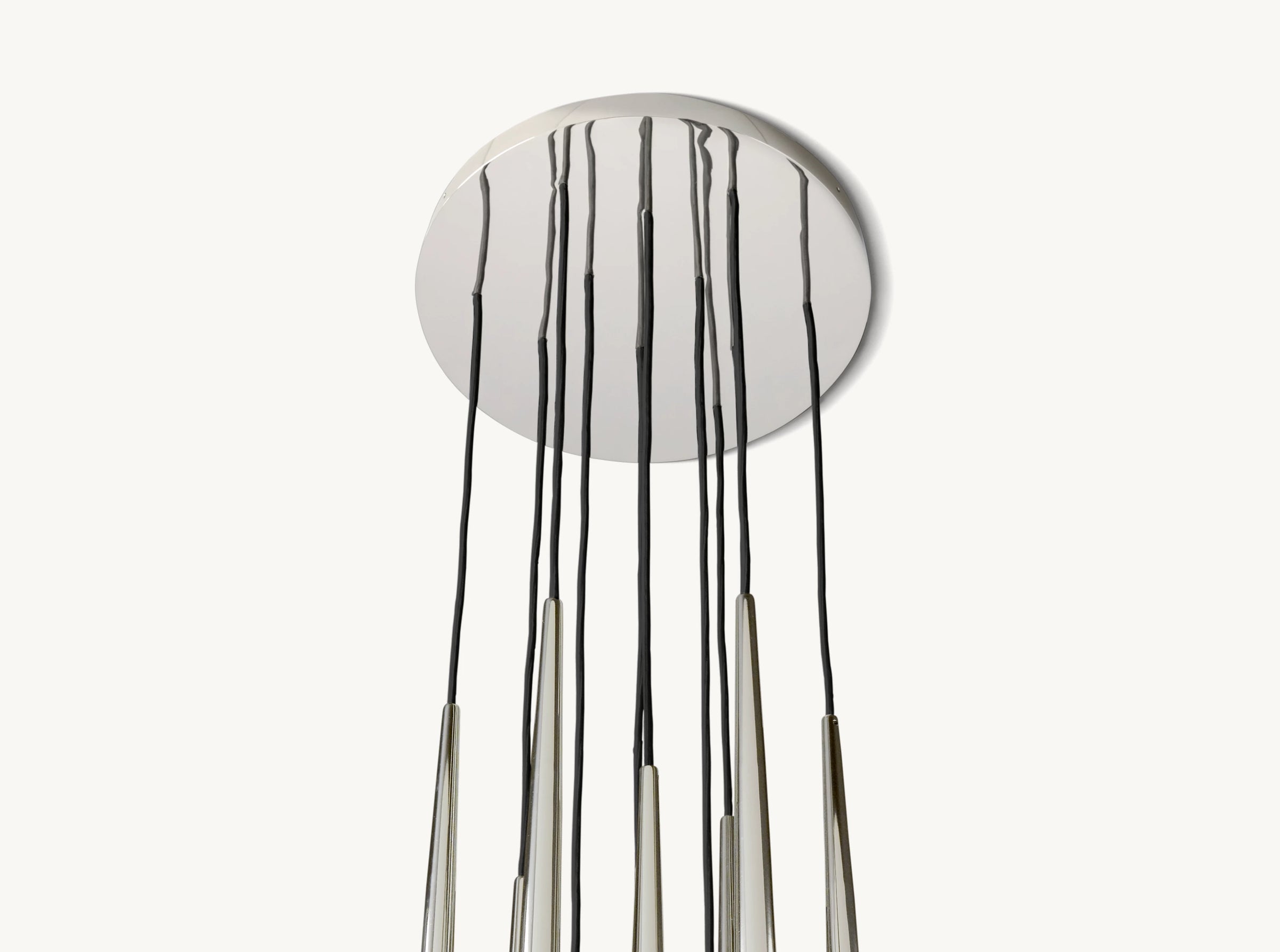 WOMO Pin Cascading Round Chandelier - Aquitaine