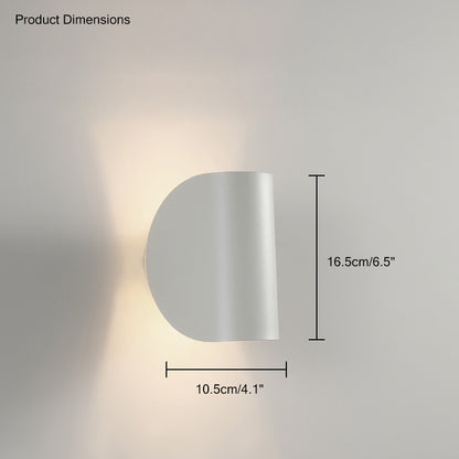 WOMO Adjustable Half Shade Wall Sconce-WM6013