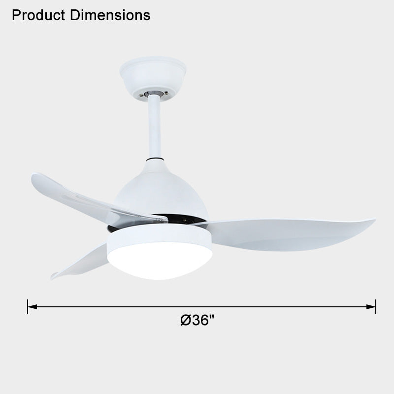 WOMO 3 Blade Scandi Ceiling Fan Lamp-WM5103