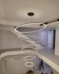 WOMO Tiered Ring LED Chandelier-WM2159