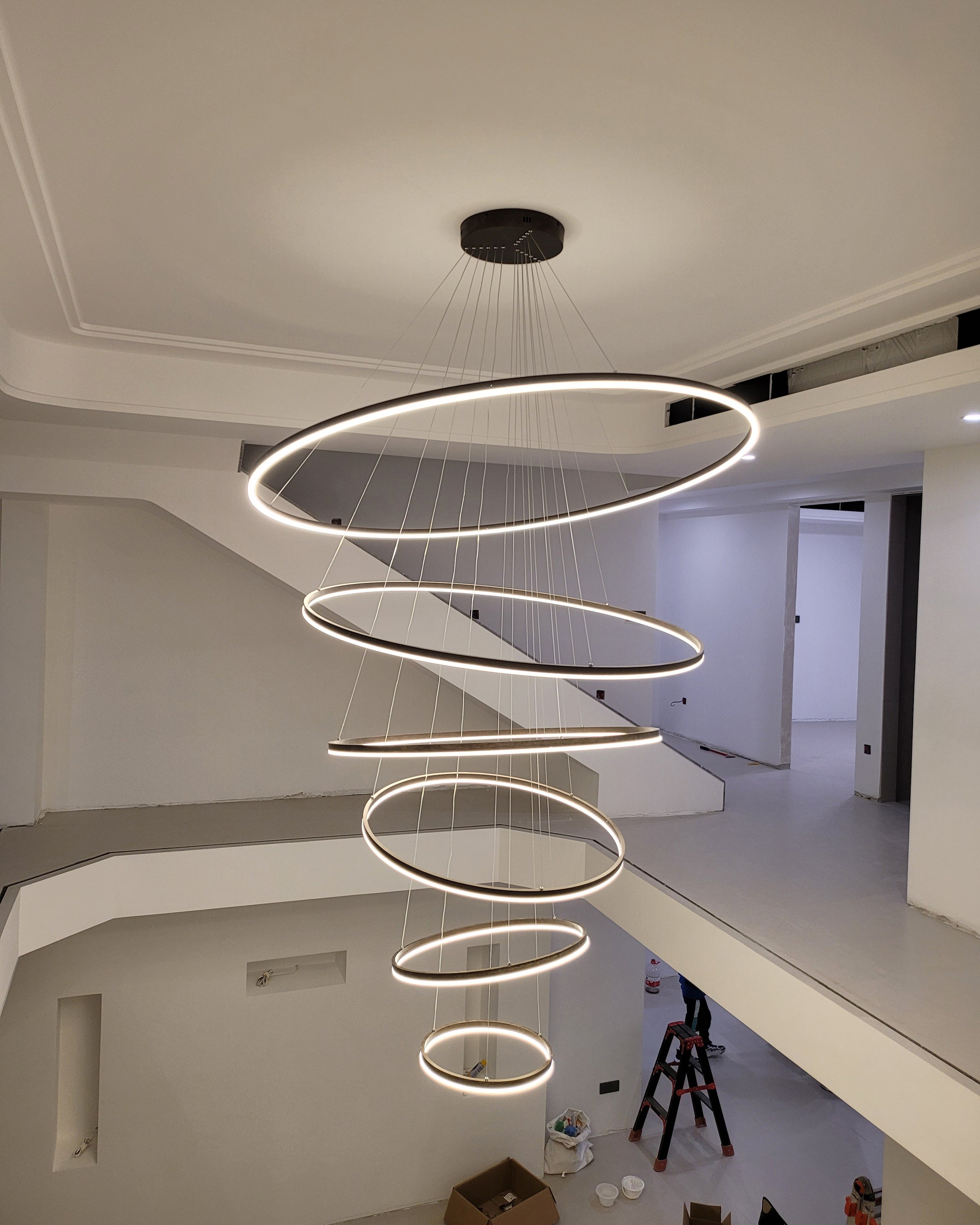 WOMO Tiered Ring LED Chandelier-WM2159