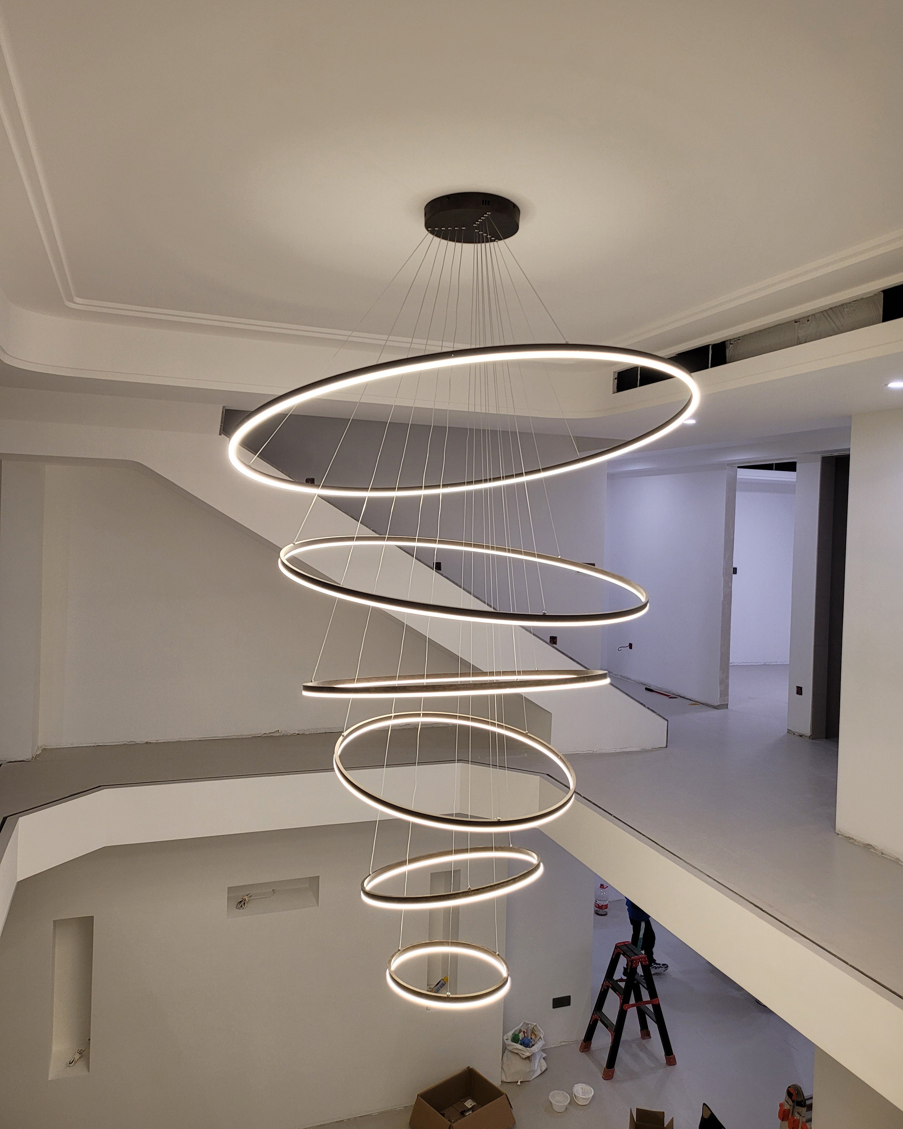 WOMO Tiered Ring LED Chandelier-WM2159