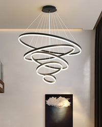 WOMO Tiered Ring LED Chandelier-WM2159