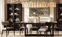 WOMO Textured Glass Rectangular Chandelier - Calamette