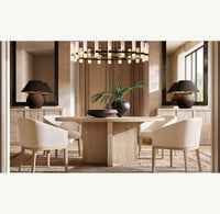 WOMO Cylindrical Milk Glass Round Chandelier - Ravelle