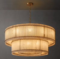 WOMO Alabaster Two-Tier Chandelier - San Marco