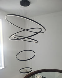 WOMO Tiered Ring LED Chandelier-WM2159