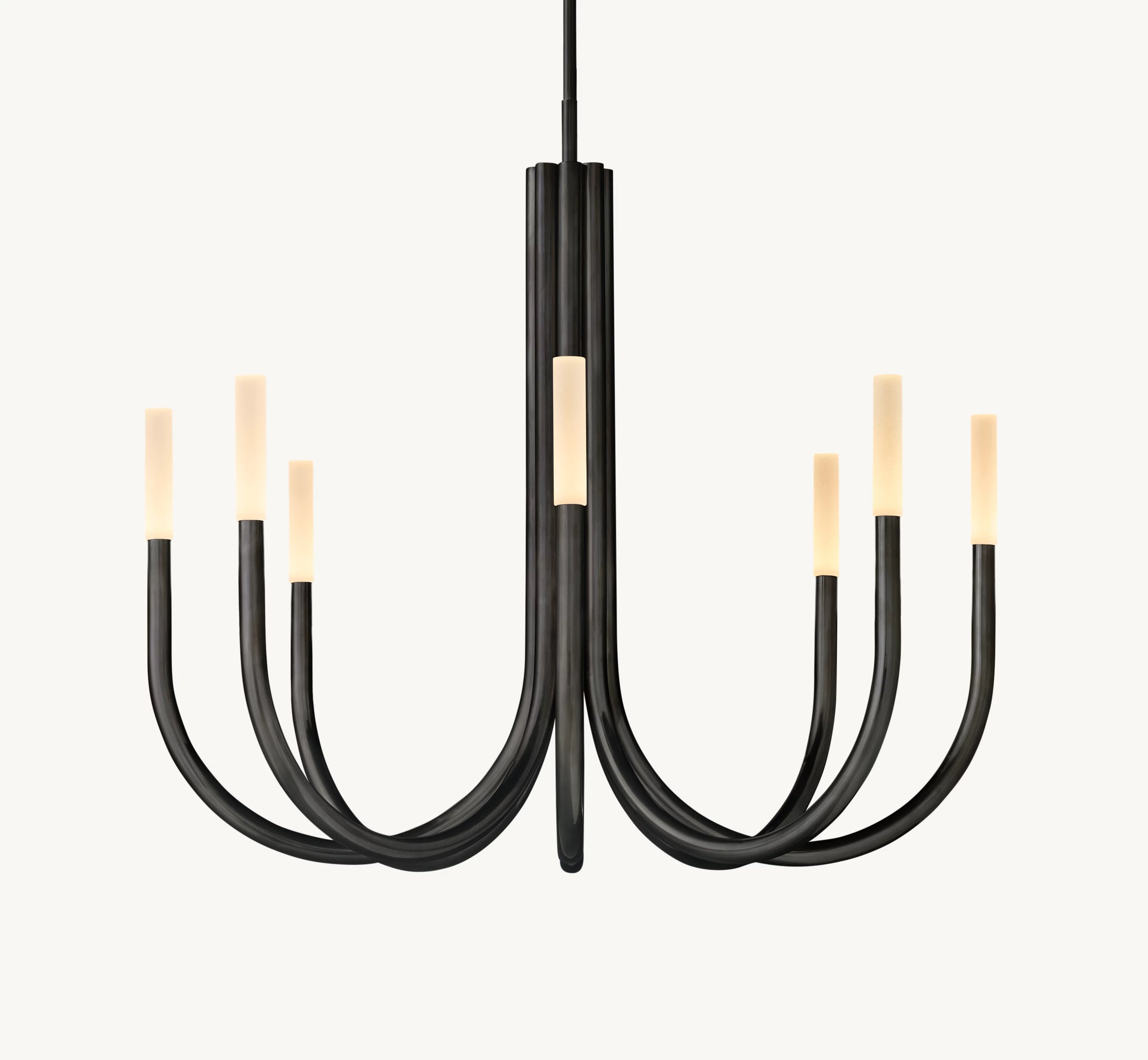 WOMO Candlestick Swoop Arm Chandelier - Rousseau