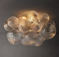WOMO Glass bubble Flush Mount Ceiling Light- Talia