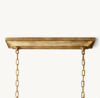 WOMO Candelabra Rectangular Lantern Chandelier – Openwork