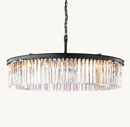 WOMO Crystal Prism Round Chandelier - Rhys