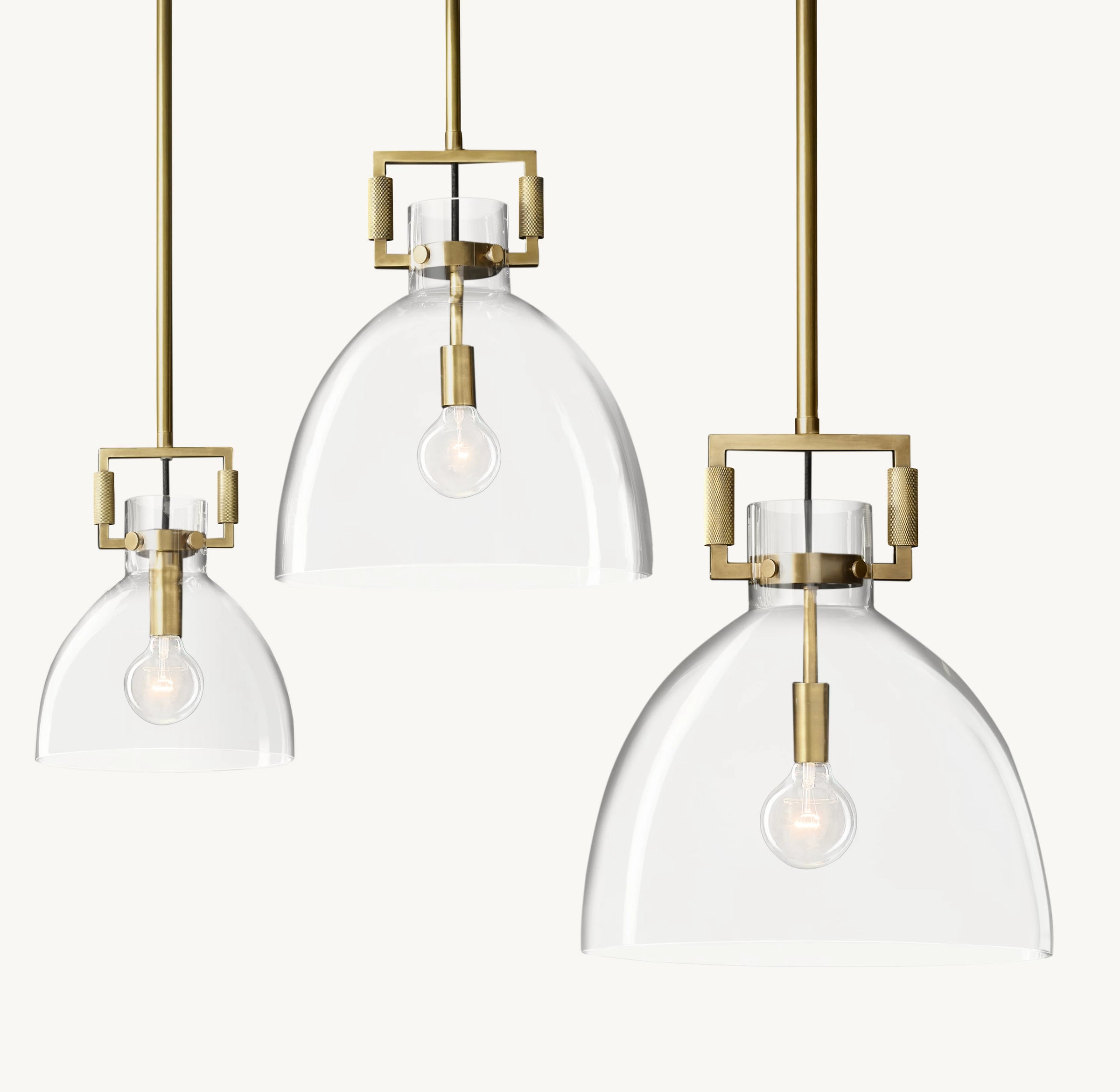 WOMO Dome Glass Pendant Light - Machinist