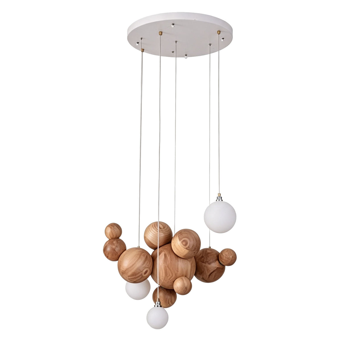 WOMO Wooden Bubble Pendant Light-WM3251