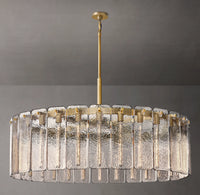 WOMO Textured Glass Round Chandelier - Calamette