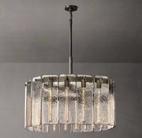 WOMO Textured Glass Round Chandelier - Calamette
