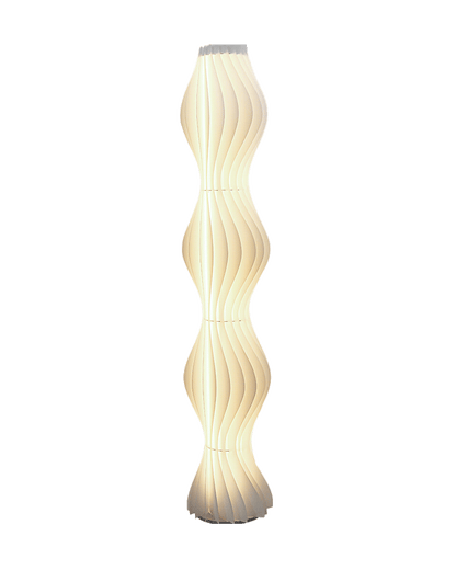 WOMO Wavy Column Floor Lamp with Hue Dimmer-WM7074