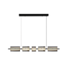 WOMO Amber/Smoked Glass Linear Chandelier-WM2221 thumbnail