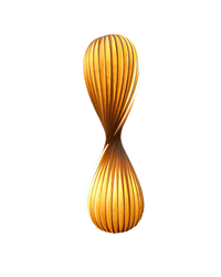 WOMO Twisted Tower Wood Floor Lamp-WM7044