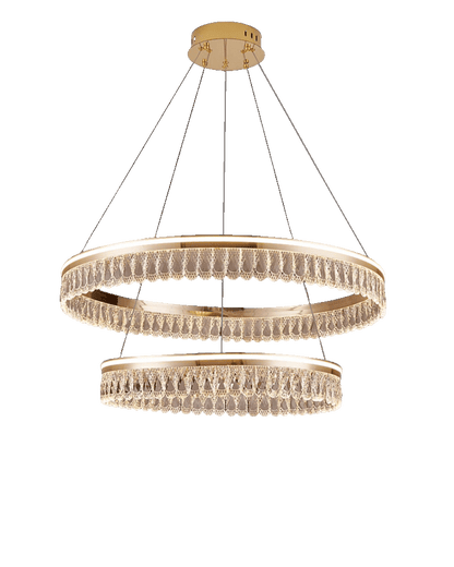 WOMO Tiered Crystal Ring Chandelier-WM2167