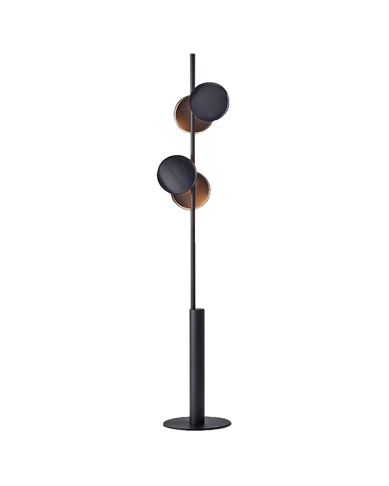 WOMO Black Pole Floor Lamp-WM7037