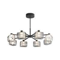WOMO Hollow Rectangular Glass Chandelier-WM2223