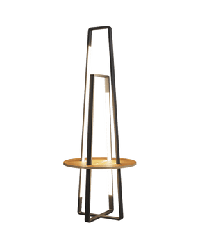 WOMO Tower Floor Lamp with Shelf-WM7048