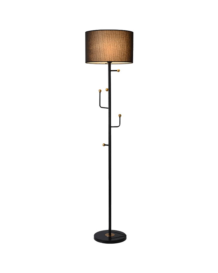 WOMO Coat Rack Tree Floor Lamp-WM7065